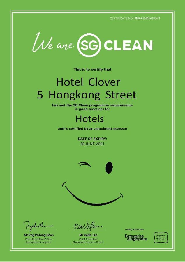 Hotel Clover 5 Hongkong Street Singapur Zewnętrze zdjęcie